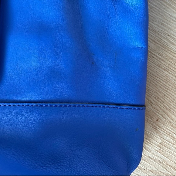 Rebecca Minkoff Bowery leather cobalt Blue Tote Bag with black hardware - Picture 3 of 7
